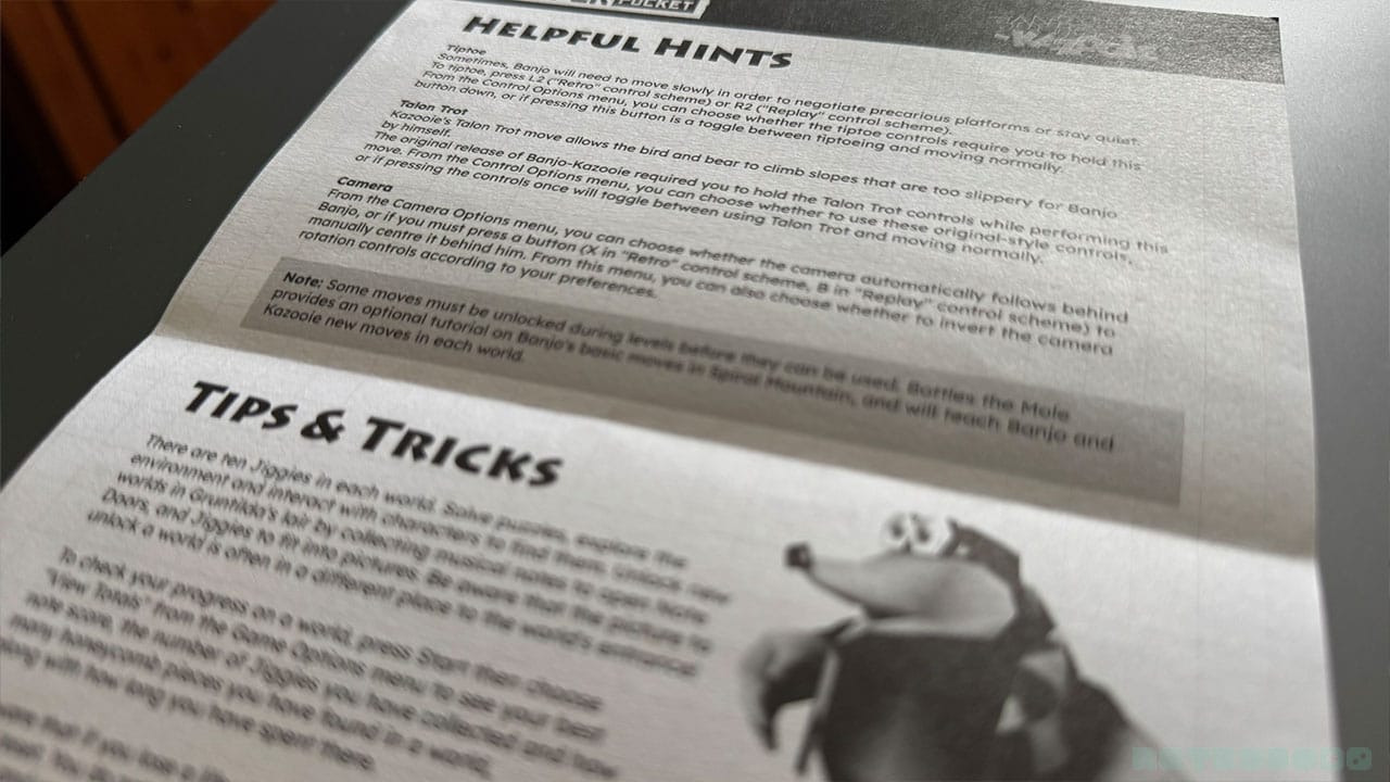 Helpful hints for Banjo-Kazooie