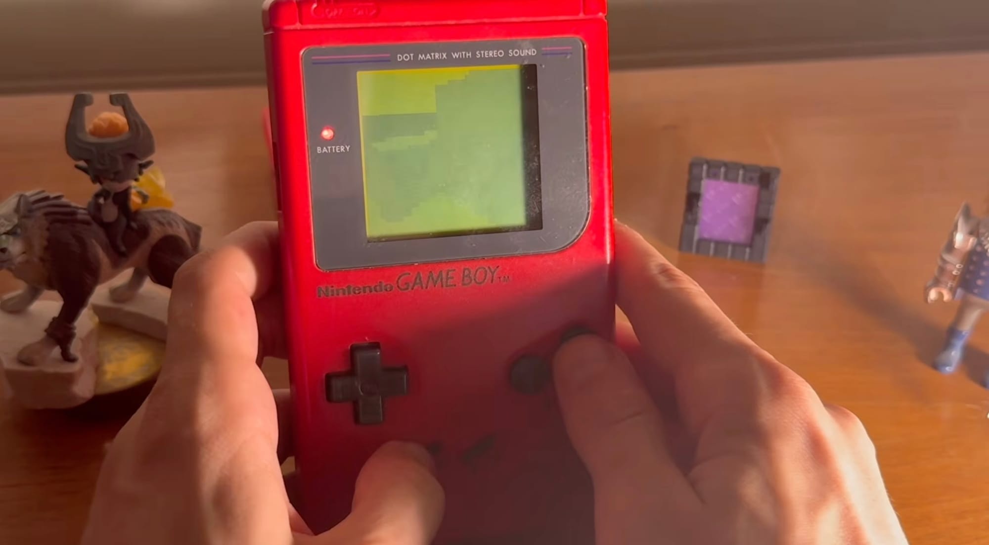 Minecraft running on Game Boy