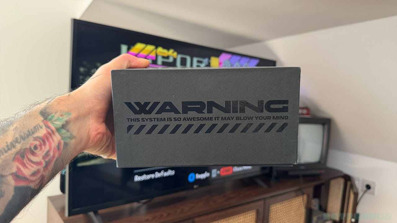 Message on the side of the M64 box