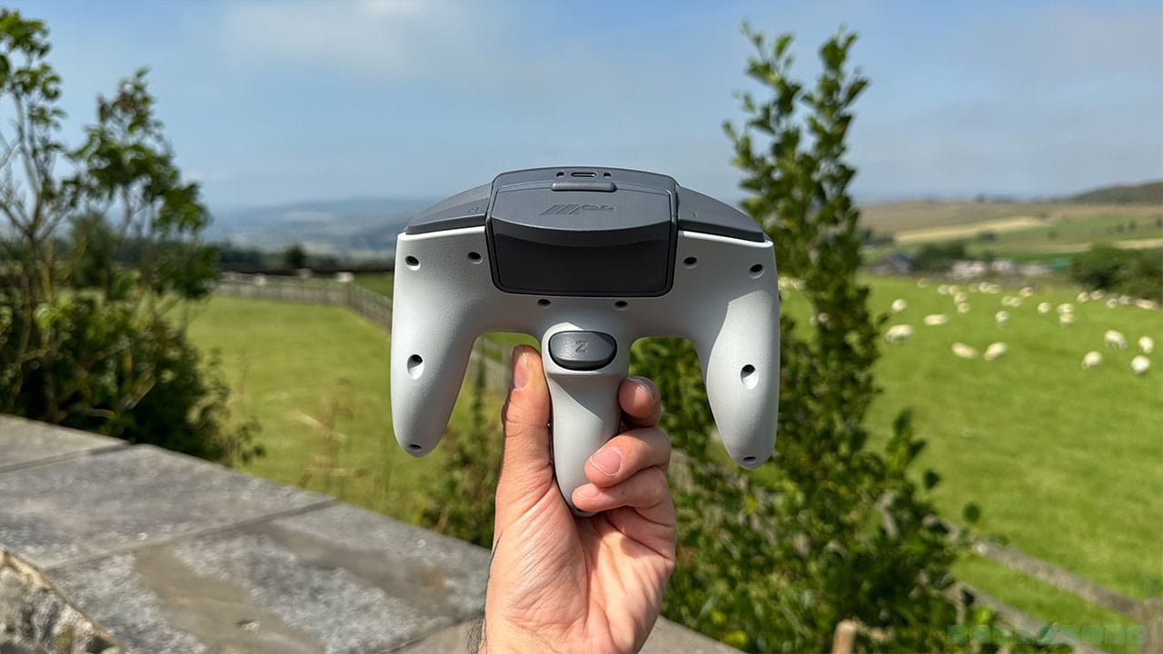The back of the M64 controller