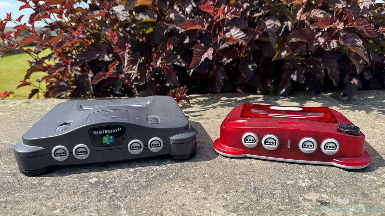 Seb's original N64 (left) and his red M64 (right)