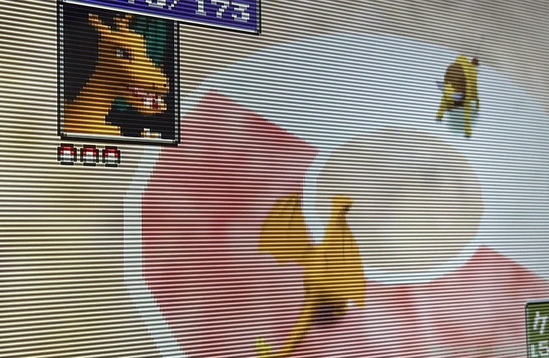 Scanlines on Pocket Monsters Stadium