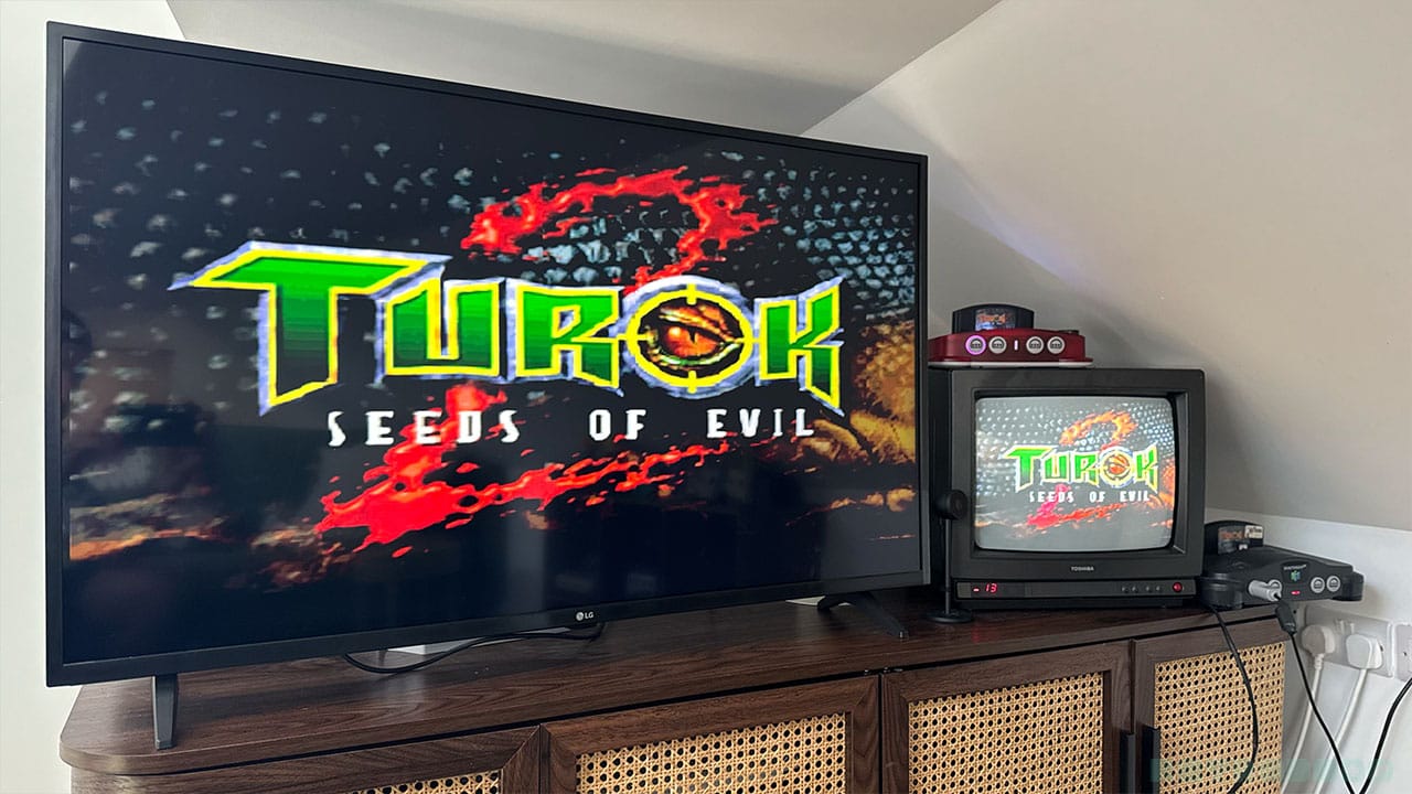 Turok 2: Seeds of Evil on both the M64 and the N64