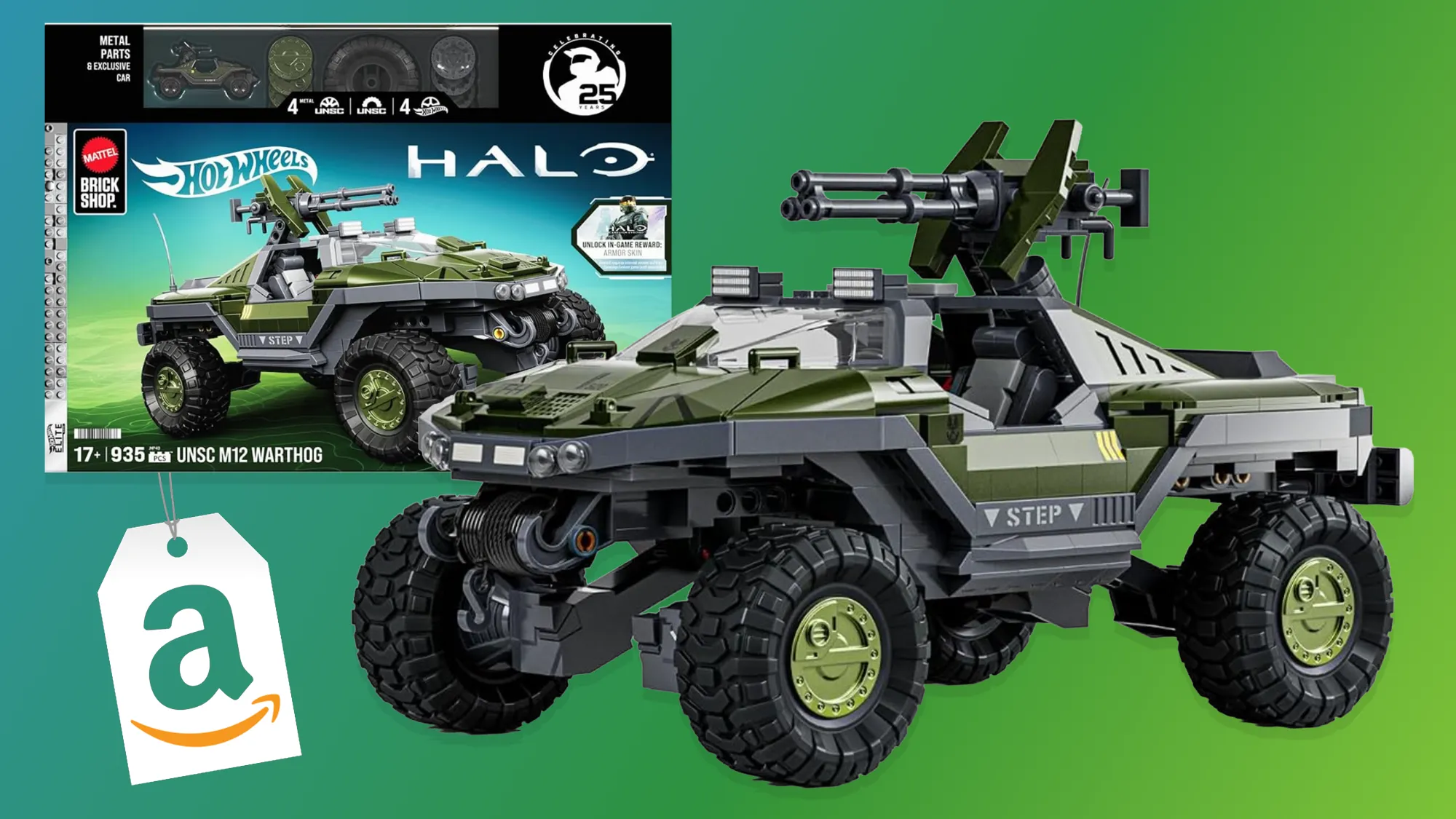 Mattel & Hot Wheels Buildable Halo UNSC Warthog Is Up For Pre-Order On Amazon