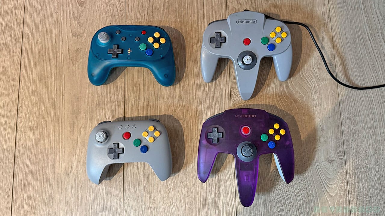 Four controllers that work with the N64