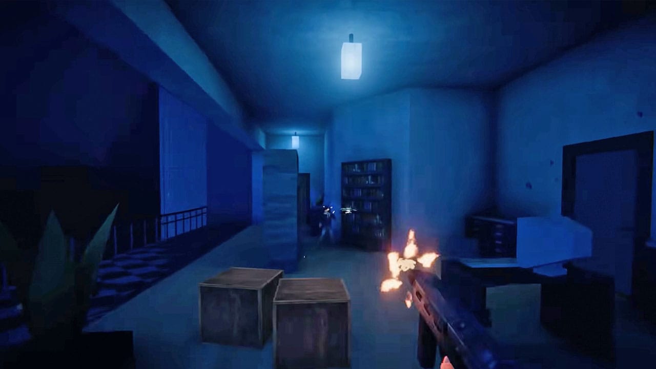 Agent 64: Spies Never level with a dark blue hue
