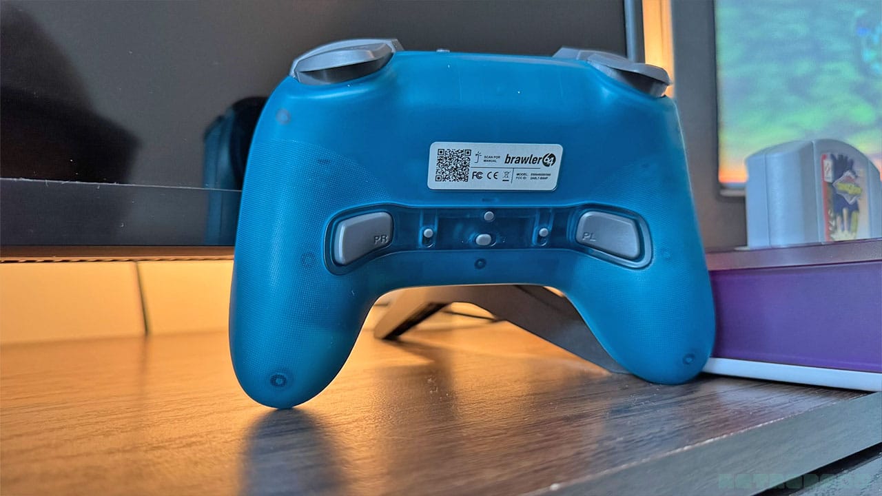 back triggers on a blue controller