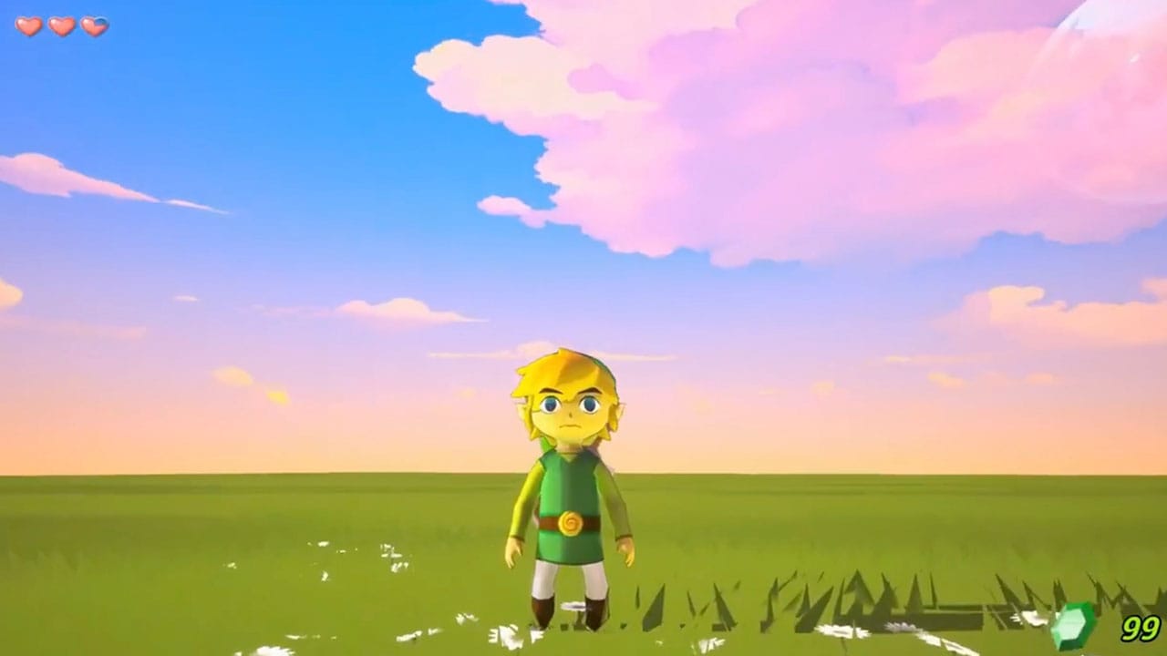 Cel-shaded Link in CryZENx's new version