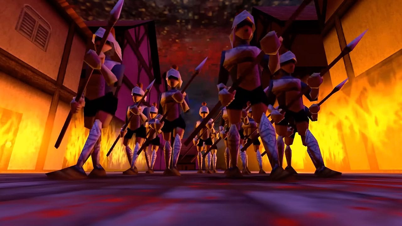 Hyrule's soldiers preparing for battle