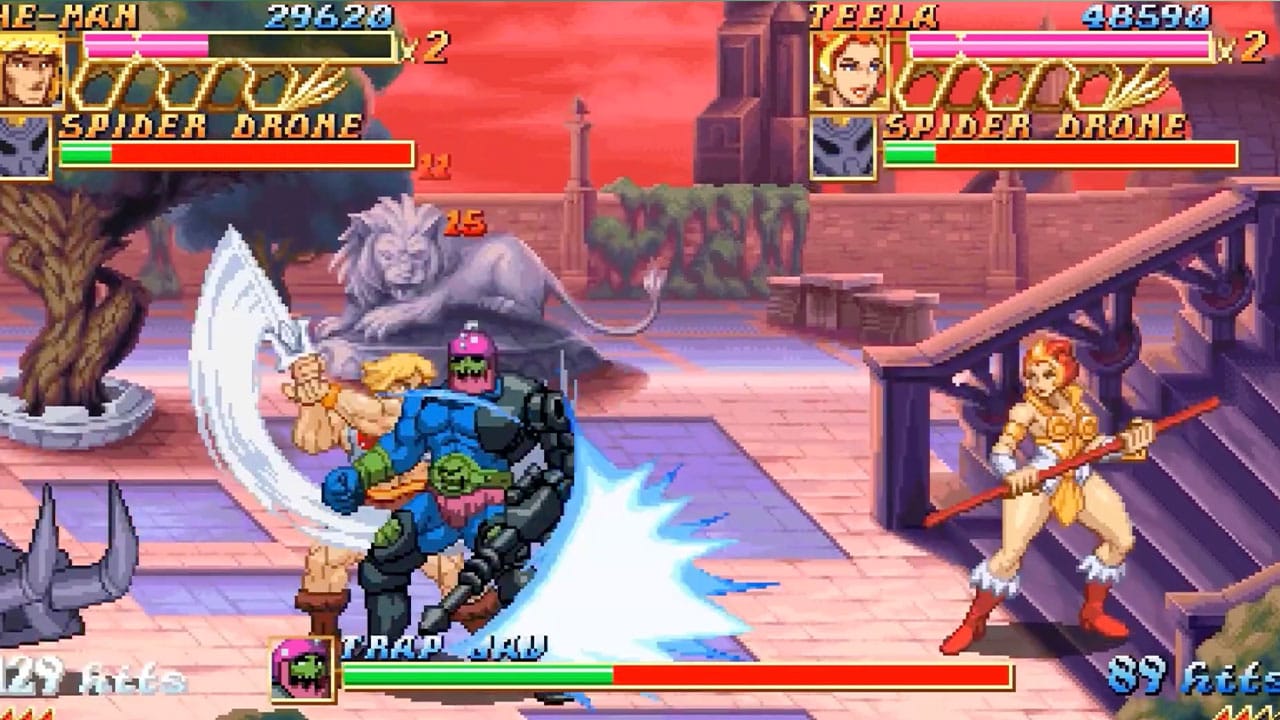 He-Man and Teela vs Trap Jaw
