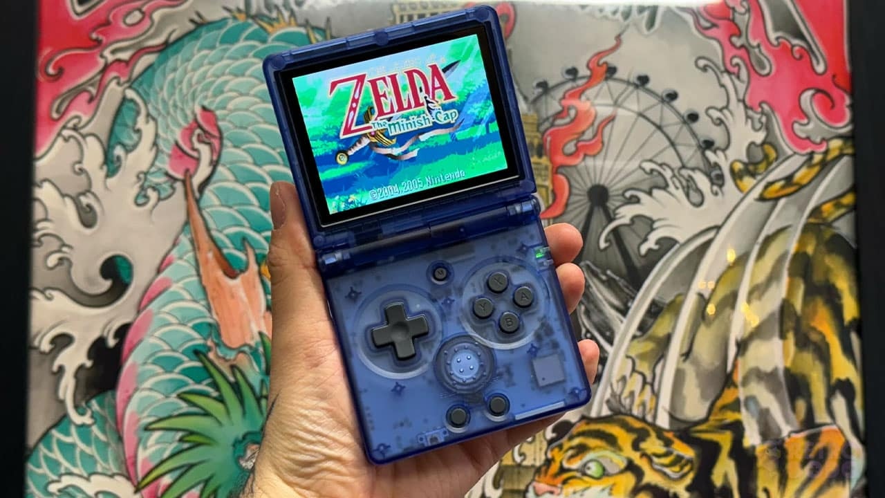 Minish Cap on the Anbernic RG35XXSP Clone