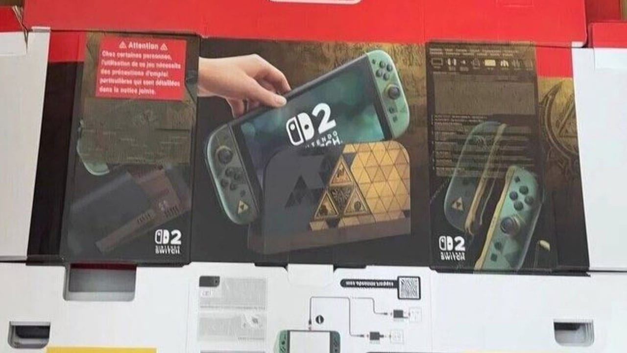 Close up of the Zelda Switch 2 dock