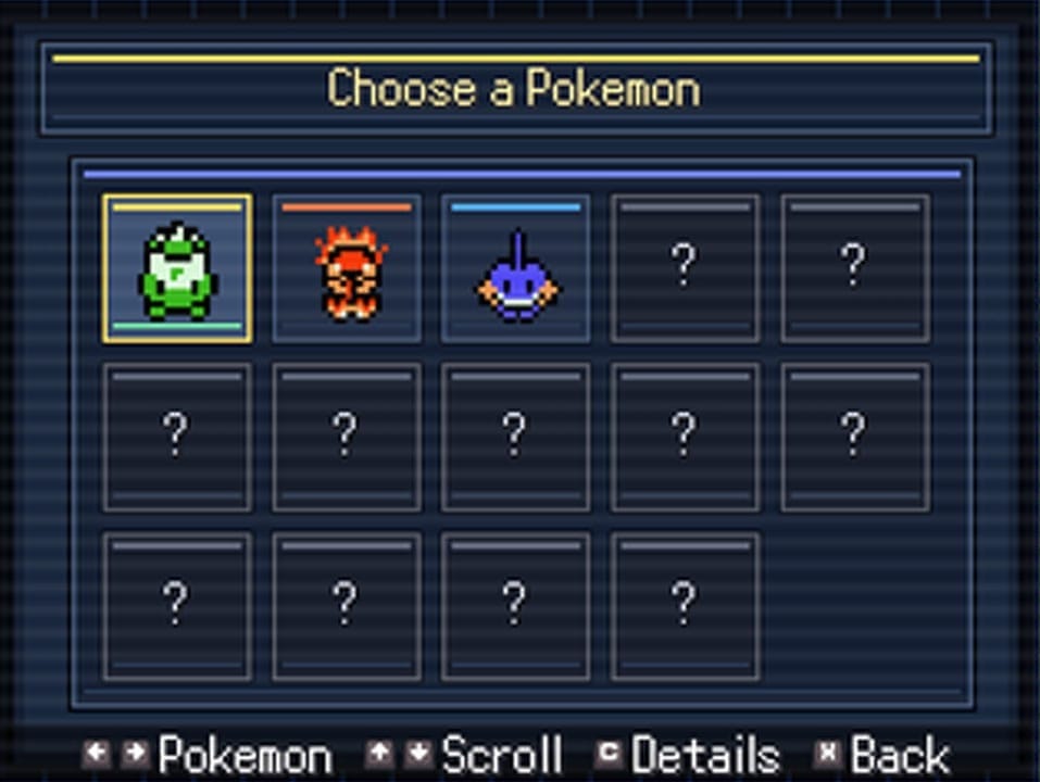 Picking Pokémon starters