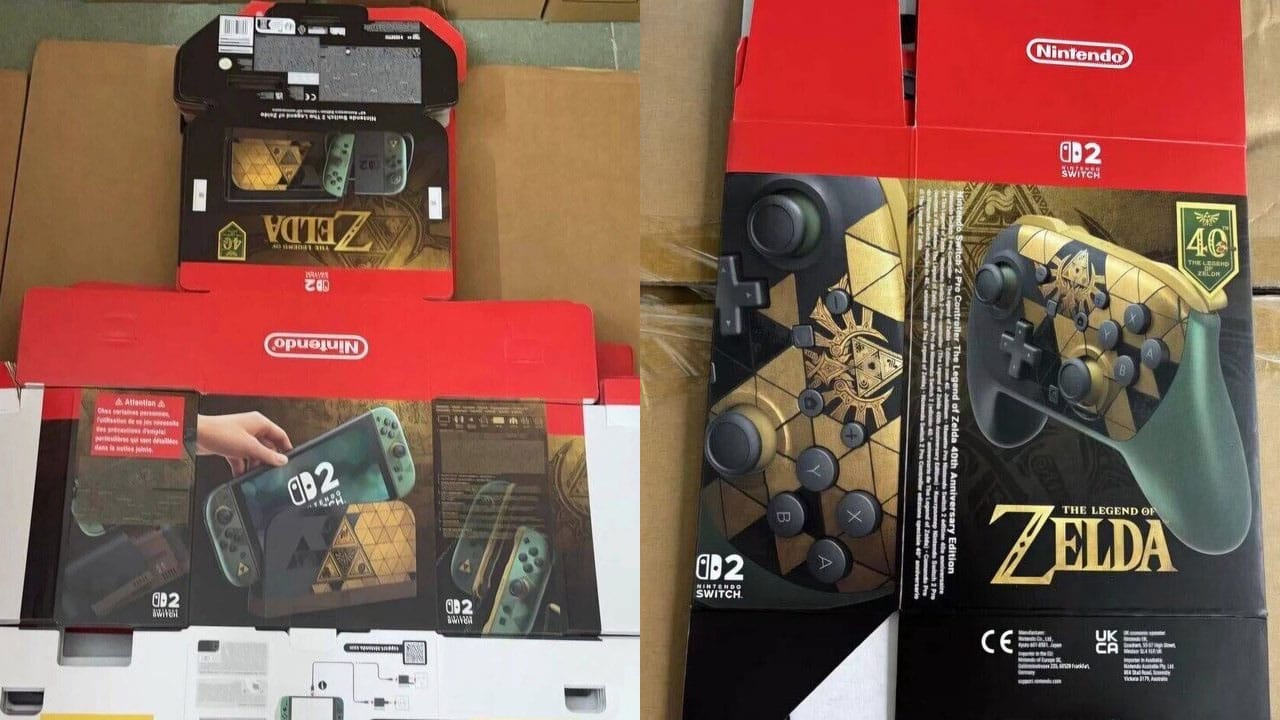 Box art for the new Zelda Switch 2 and controller could have leaked
