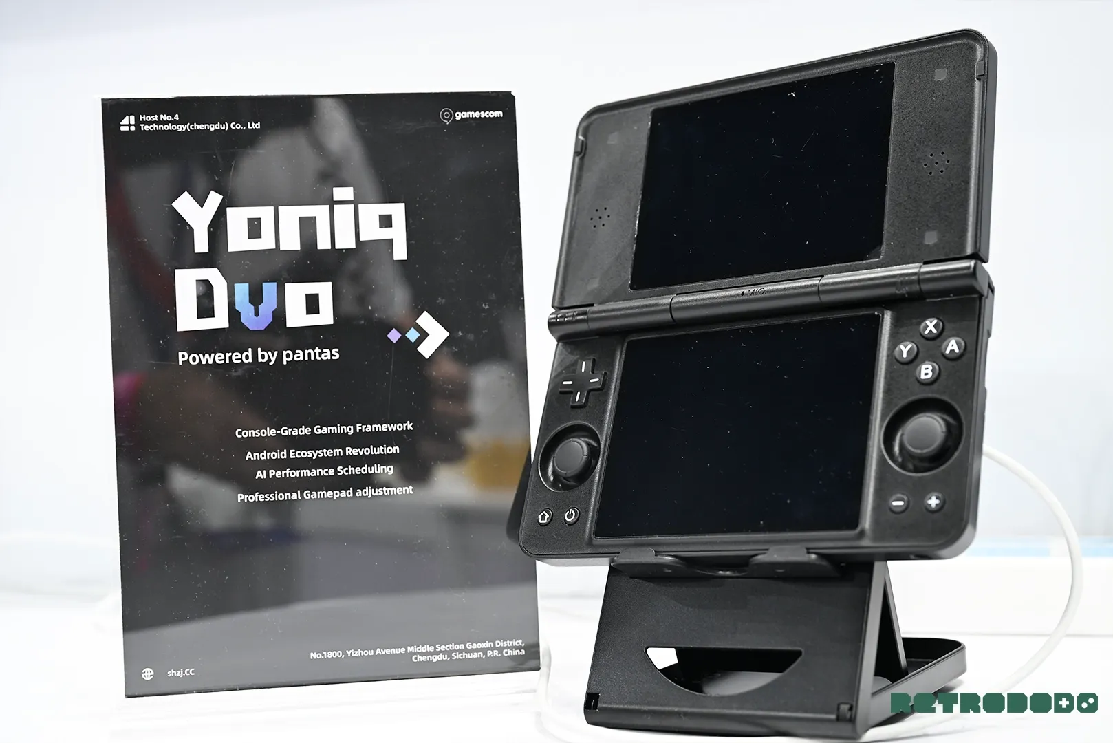yoniq duo retro handheld dual-screen