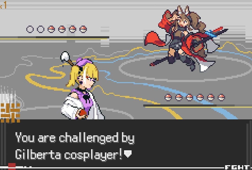 Two trainers battling