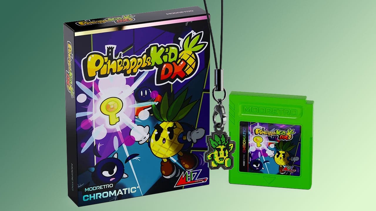 Pineapple Kid DX box, cartridge, and charm