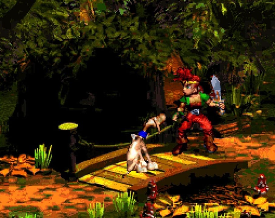 Female protagonist of Project Dream with a dog