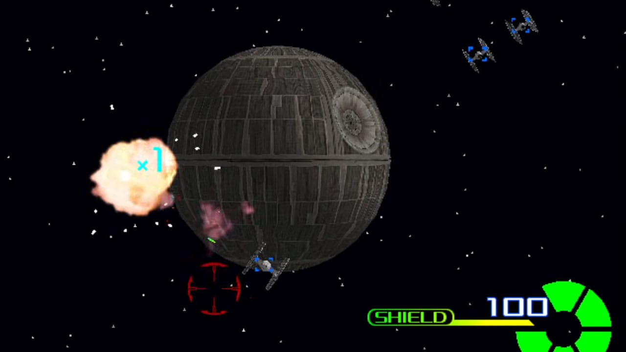 Rail shooting towards the Death Star