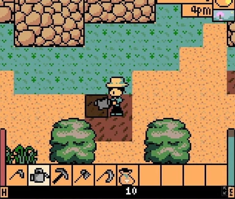 Watering soil