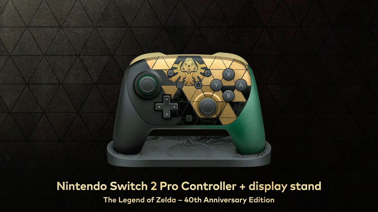 Close up[ of the design for the controller in the 40th Anniversary range