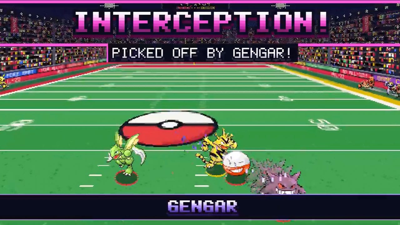 Pokémon playing American Football