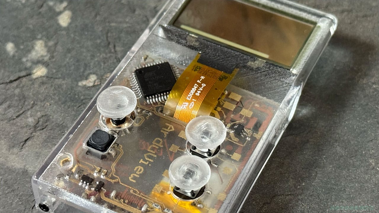 Close up of the motherboard in the Arduview