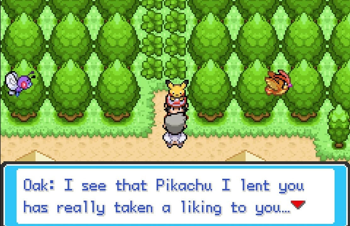 Let's go Pikachu GBA gameplay Prof Oak