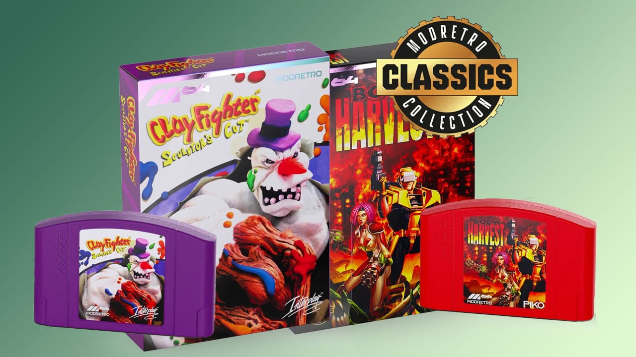 Carts and boxes for Body Harvest and Clayfighter