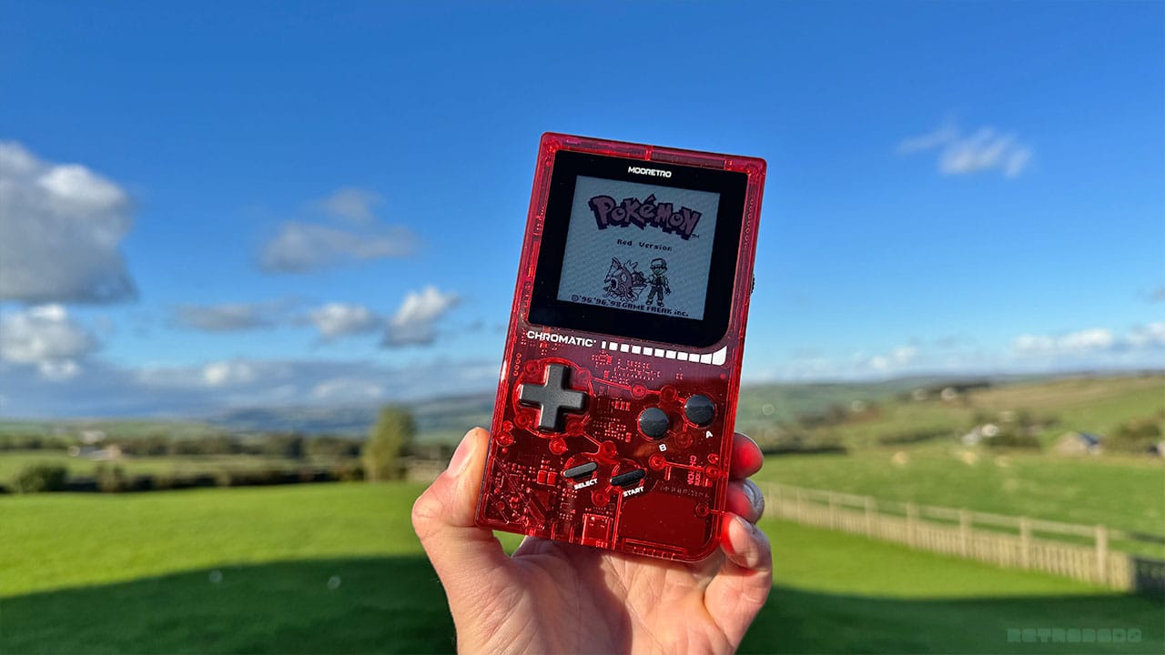 Red transparent Chromatic with Pokémon Red