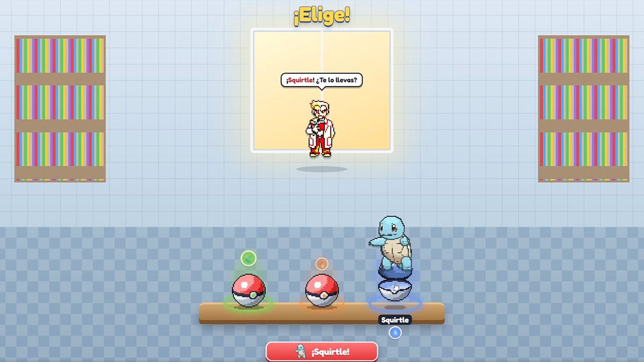 Picking a Squirtle in Kanto Tactics
