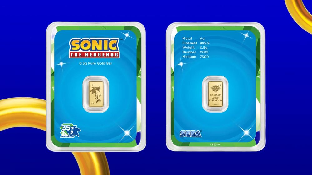 Sonic The Hedgehog Is Now Selling... Bars Of Gold? post feature image
