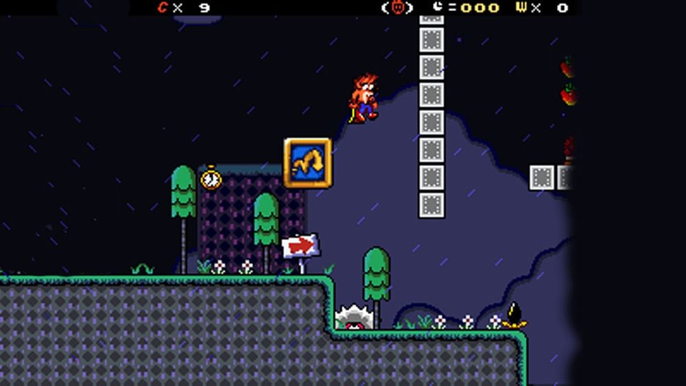 Crash Bandicoot in the Retro Dimension gameplay