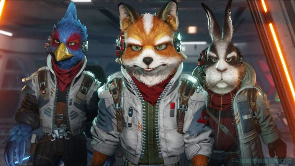 Falco, Fox, and Peppy on the Great Fox