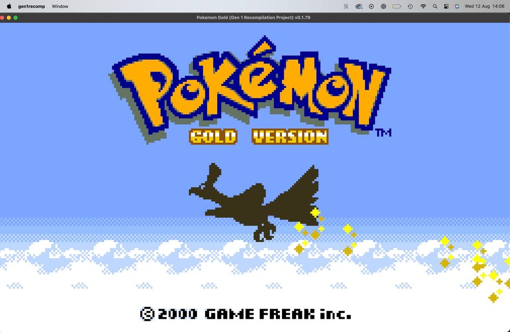Pokemon Gold on Mac
