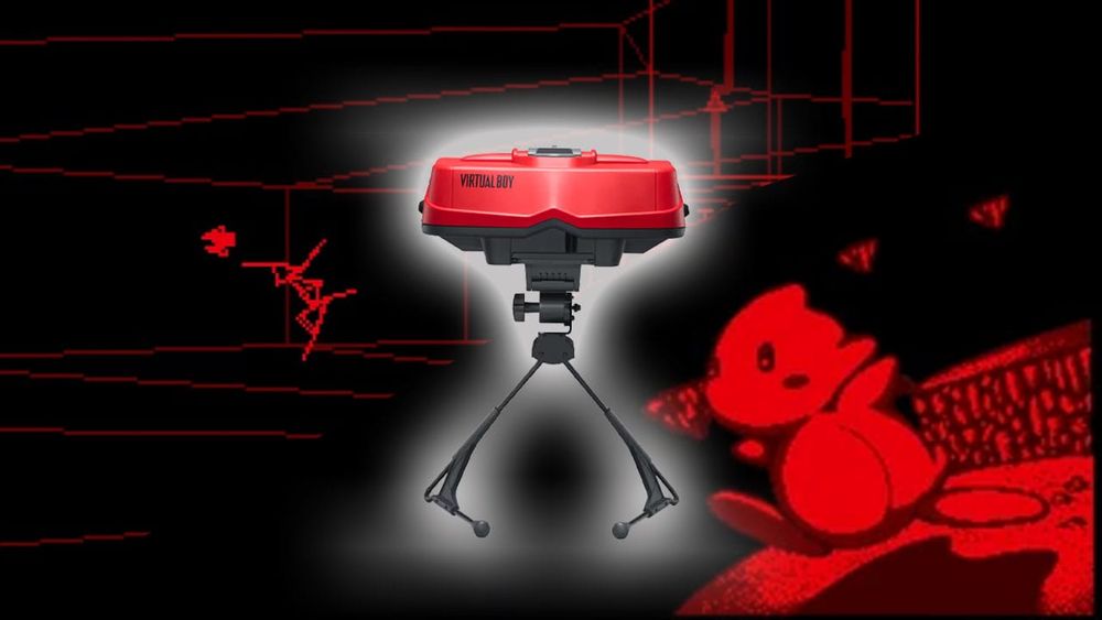 Zero Racers and Dragon Hopper gameplay with a Virtual Boy on the front