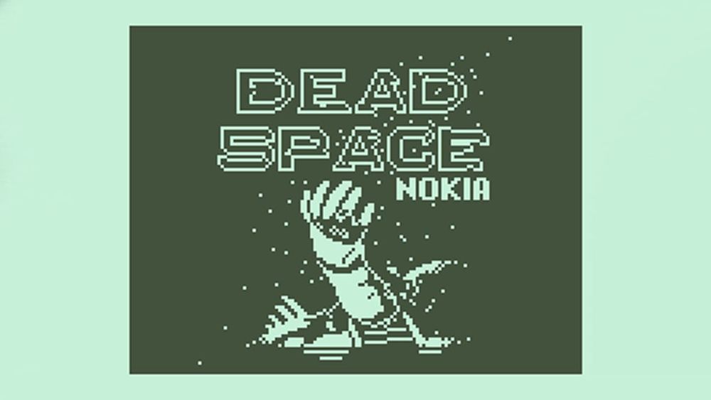 Game Space logo remade as a Nokia 3310 game