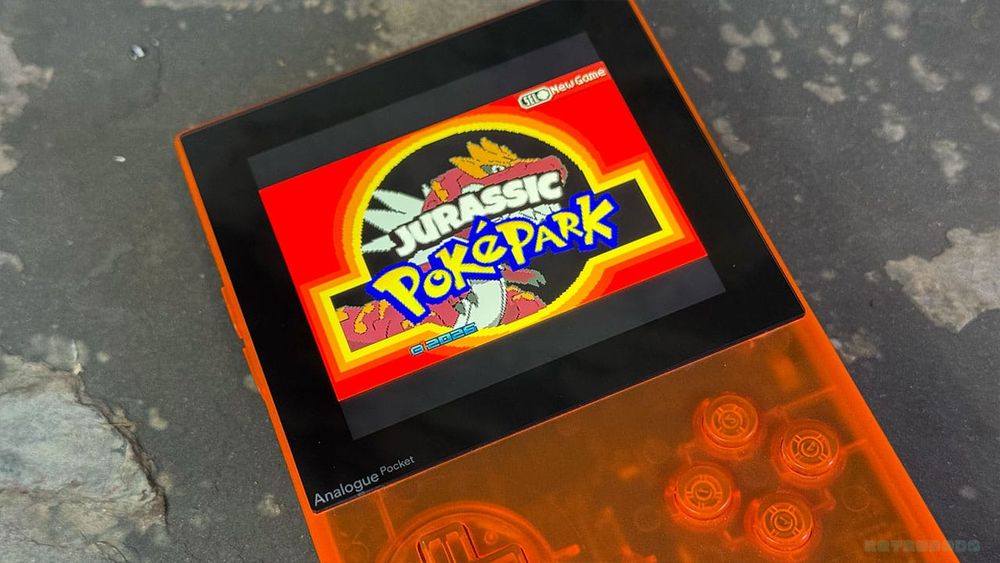 Jurassic Poképark game start screen