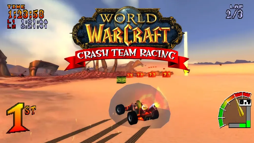 World Of Kartcraft Mixes WOW & Crash Team Racing In New Fan-Made Browser Game post feature image