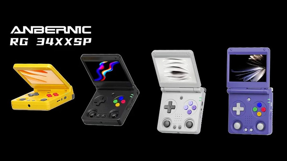 ANBERNIC Announce RG34XXSP Clamshell With Dual Joysticks