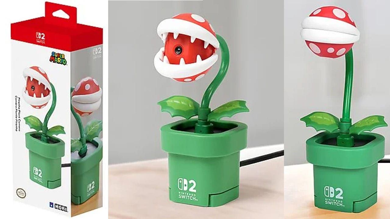An image of a Piranha Plant Camera for the Nintendo Switch 2