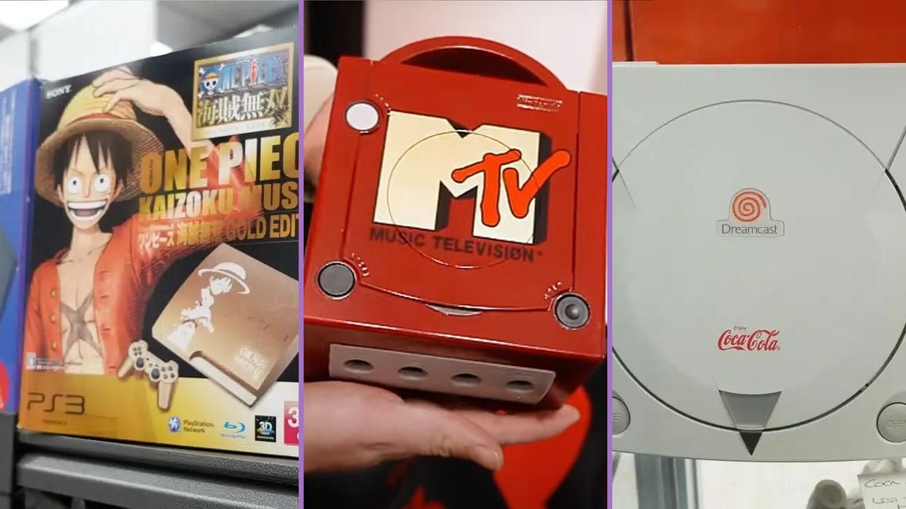 Three limited edition consoles (PS3, GameCube, Dreamcast)