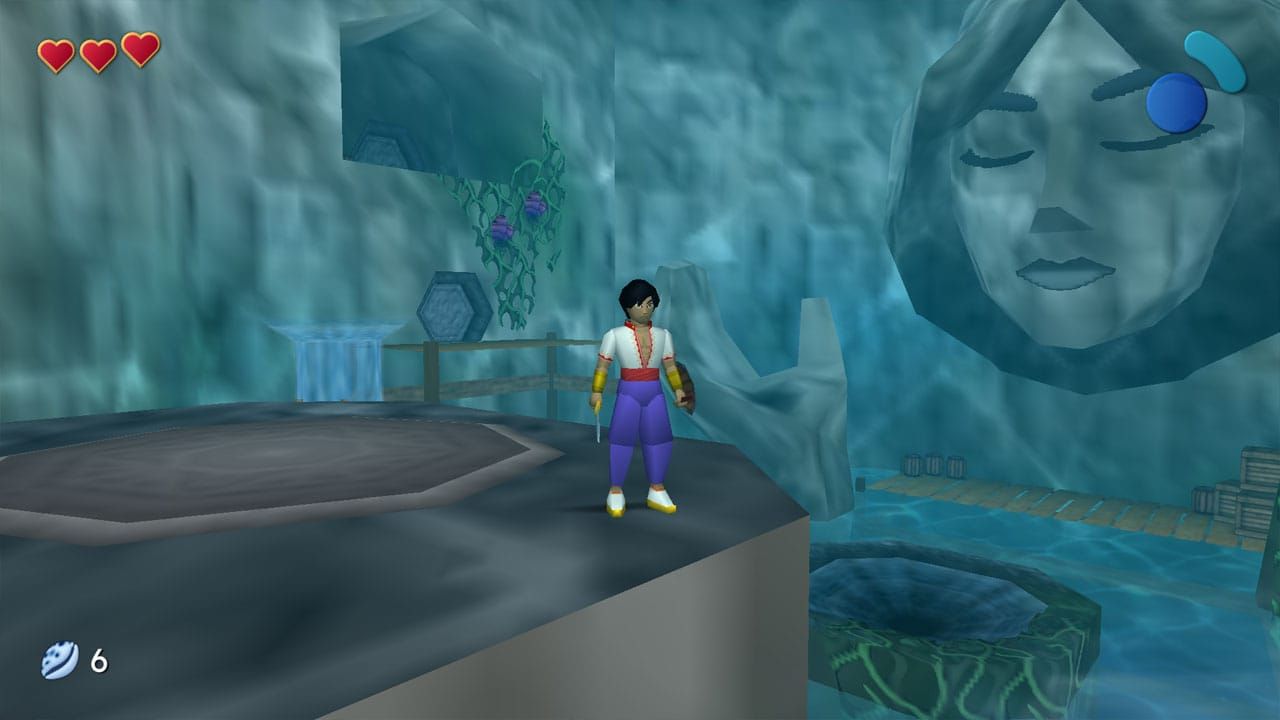 Zayd standing in a water level