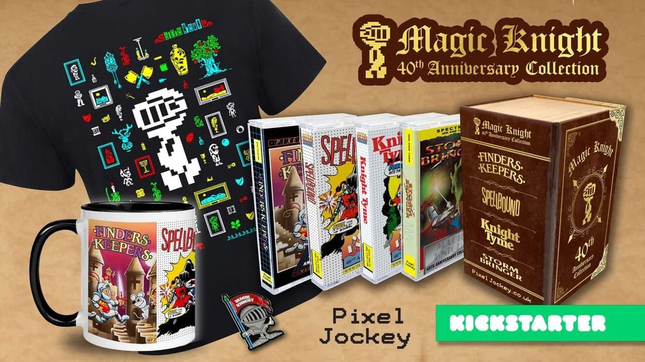 Images of the items available when backing the Magic Knight 40th Anniversary Collection