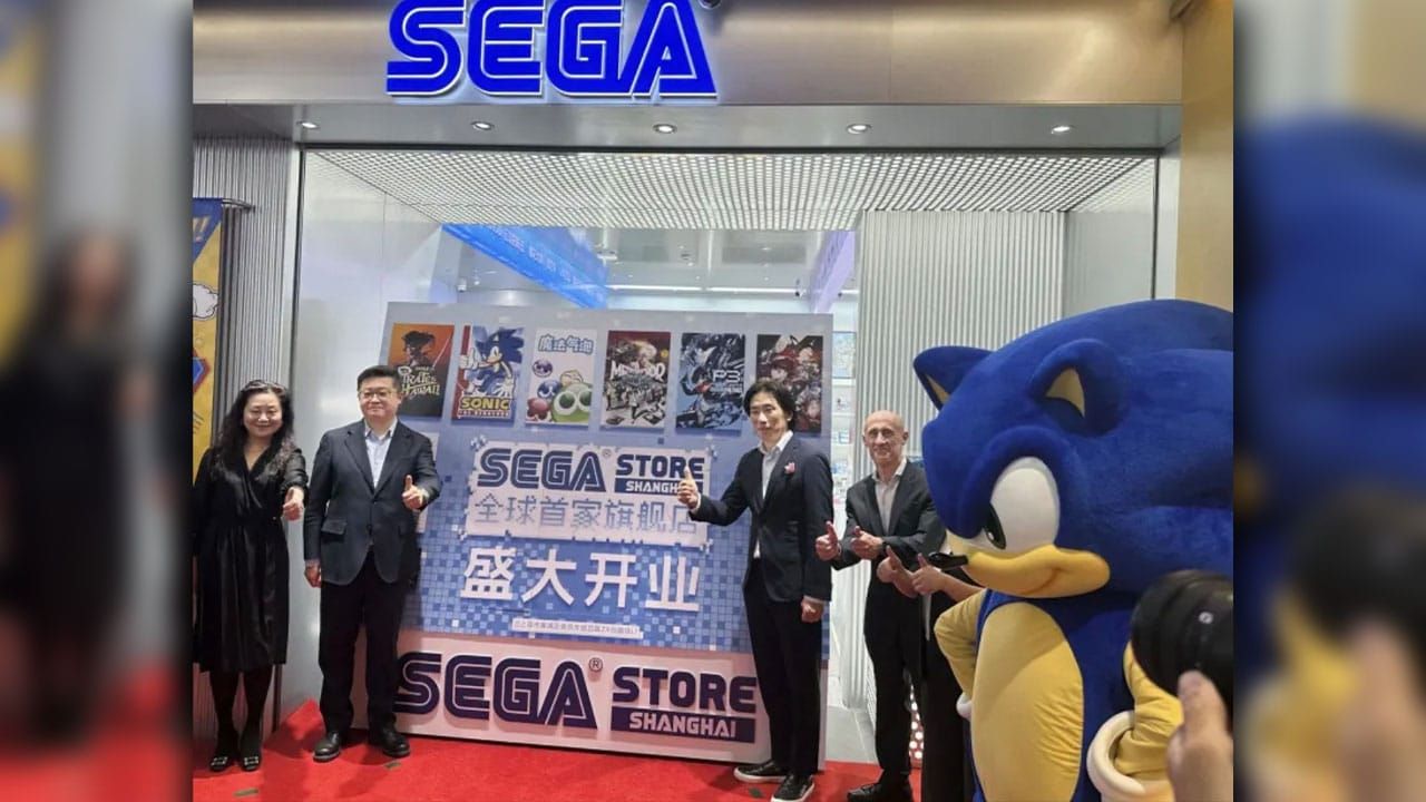 The new Sega store opening in Shanghai