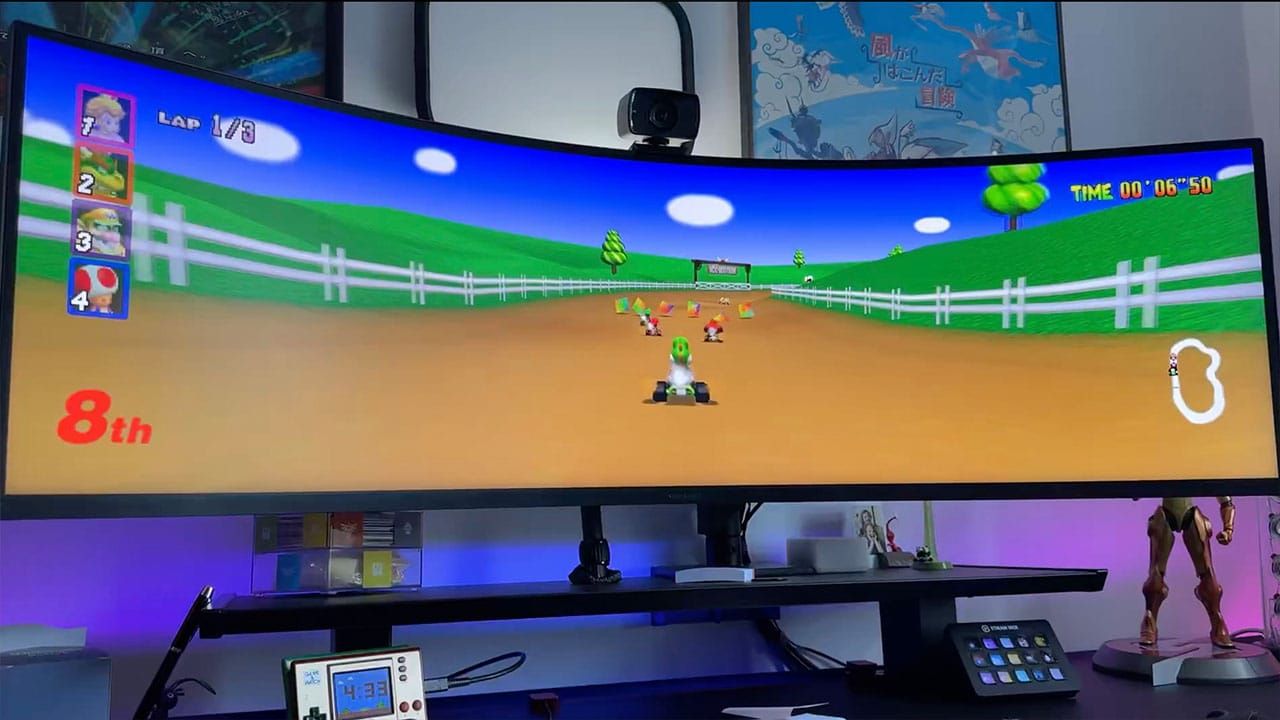 Mario Kart 64 Running At 120 FPS On PC With Ultra-Wide Mode post image