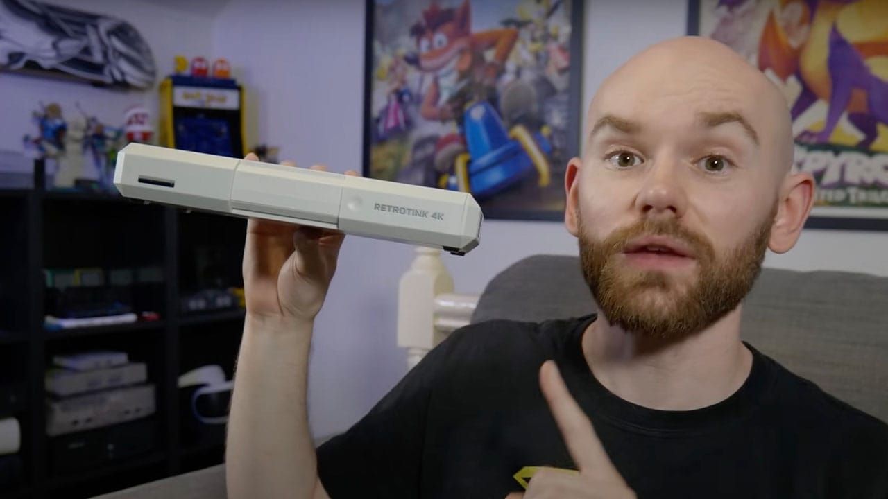 Rob holding the RetroTINE-4K CE