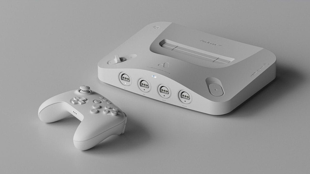 N64 clone console white