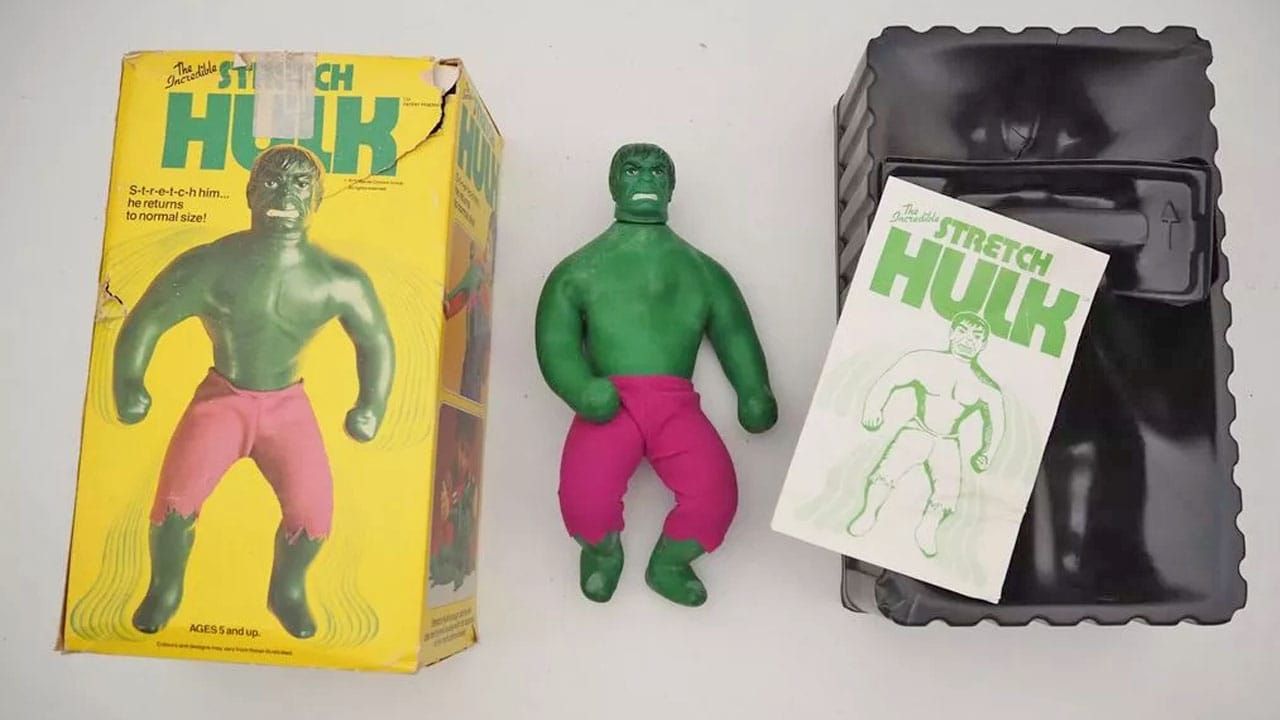 A boxed Hulk toy 
