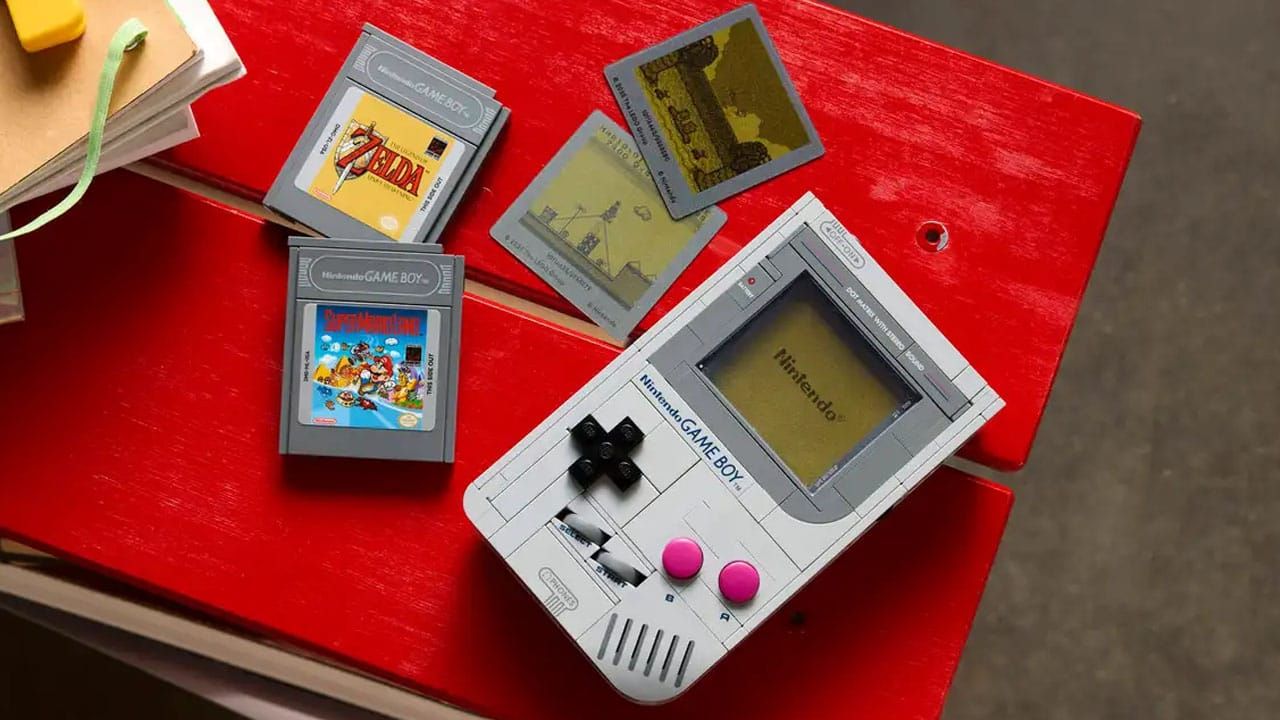 Lego Game Boy with game inserts